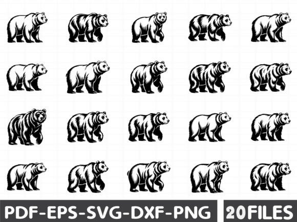 Bear Hiking Graphics for Local Branding