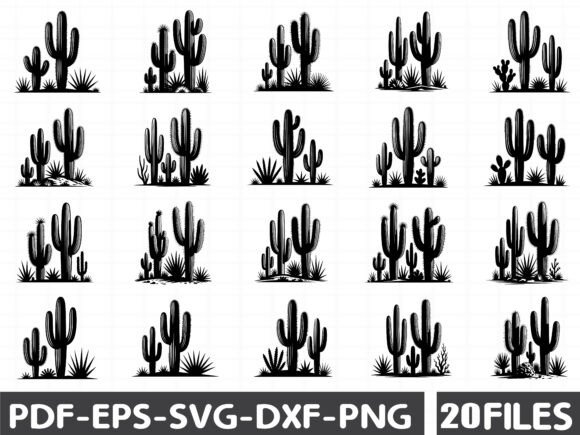 Cactus Scene Svg Bundle Graphics