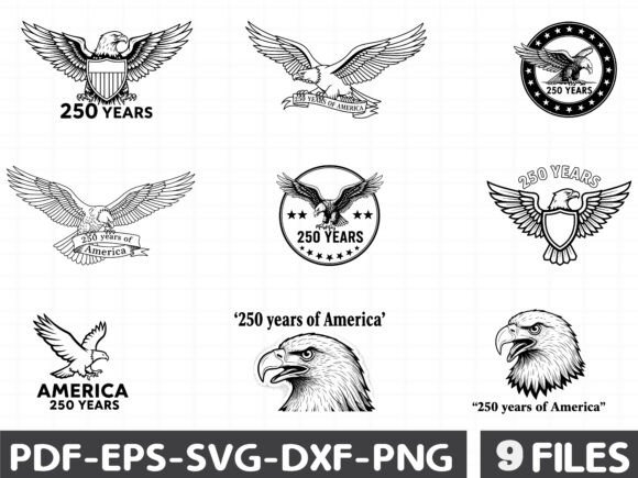 Eagle Patriotic Graphics for Crafting
