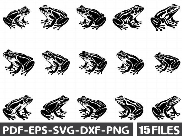Frog Svg Bundle Graphics for Crafting