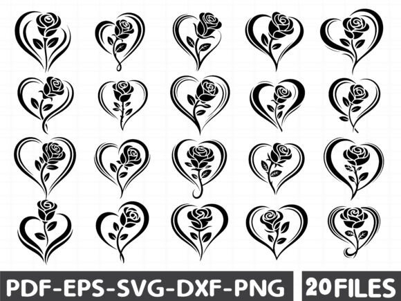 Rose and Heart SVG: Romantic Graphics & Illustrations for Real Projects