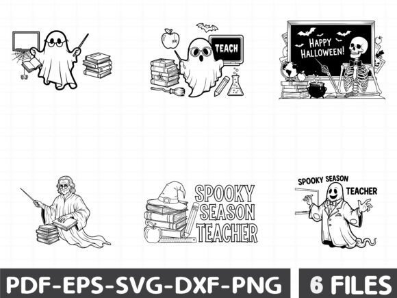 Spooky Teacher Svg Halloween Graphics