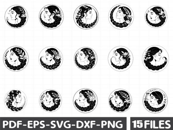 Spring Girl Graphics for Crafting