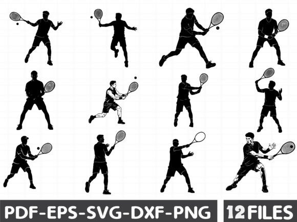 Squash Player Graphics for Crafting