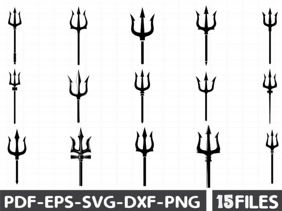 Trident Silhouettes Graphics