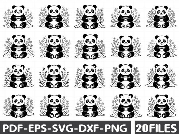 Whimsical Spring Panda Clipart: A Graphic Designer’s Take